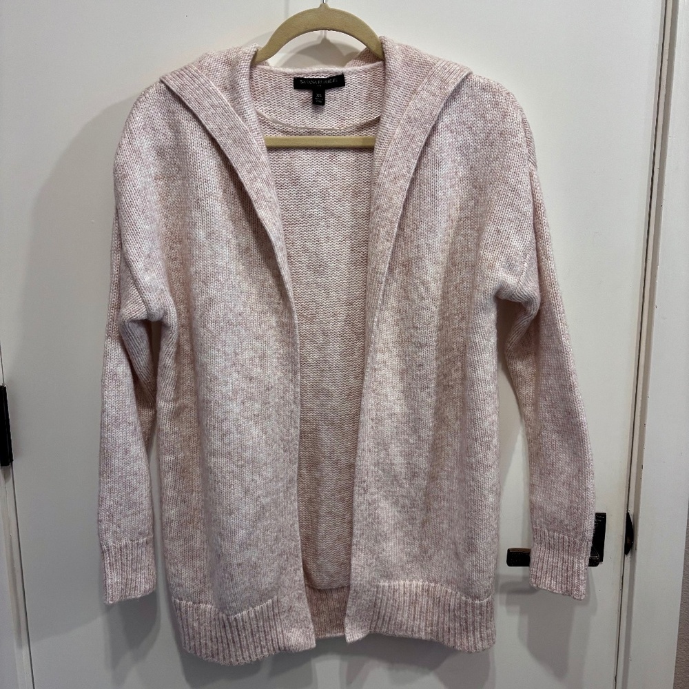 Banana Republic hooded marled knit cardigan-XS